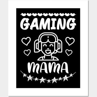 Gaming mama, Gaming Gamer mom, mother Gift Idea Posters and Art